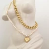 2021 Bride Accessories Pearl Necklace Jewelry String Beads Multi Layer Chain Pearl Pendant Jewelry Necklace