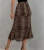 Import 2021 women&#x27;s pleated half skirt leopard print three layer cake skirt from China
