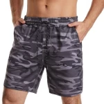 2022 Latest Model Custom Made Sublimation Camo Color Mens Beach Short Swimming Short For Mens