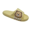 2024 HEVA new mold cute bear drop plastic patch EVA thick sole slippers soft sole anti-slip wear