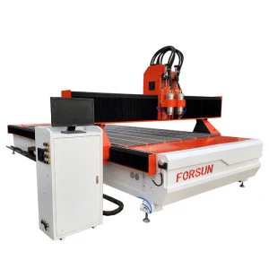 2030 Pneumatic Three Spindle System Cnc Router , Wood Engraving Cnc Router Machine for Wood Furniture