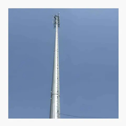 20m,30m,40m,50m,60m GSM Mobile Antenna Monopole Mast Communication Cell Site Tower