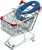 Import 22 inch wheels shopping trolley pvc caster from China