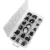 Import 225PCS Circlip Set External/Internal Retaining E-type Cir clip Lock Snap Retaining Ring Assortment Set holes Shaft Collar Washer from China
