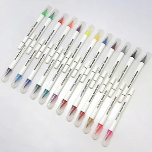 24 Colors Brush Marker Pens Fineliner Watercolor Art Markers Calligraphy Coloring Drawing Art Supplies