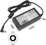24V 2.5A 60W AC DC Power Supply Adapter with 5.5mm x 2.5mm Male DC Power Plug Jack Connector for 24Volt 1a 1.5a 2a 2.5a Devices