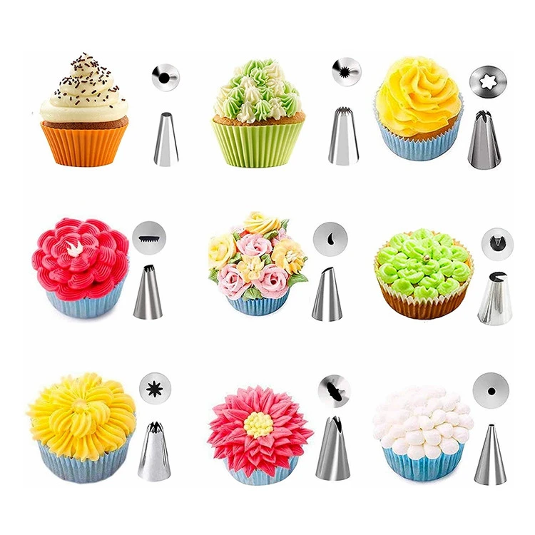 26 In 1 Baking Pastry Bag Icing Piping Tips Cake Decorating Tools Kits For Cookie Cupcake