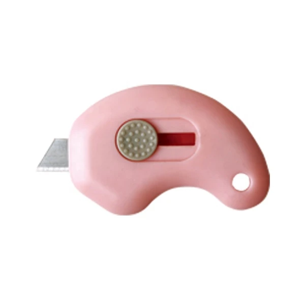 28034  Pink Mini safty box letter paper Multi-functional  Utility Knife cutter