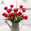 3 Heads High Quality Artificial Fabric Tulip Flower Hot Selling for Home Decoration