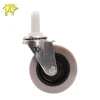 3 inch PVC Light Duty Swivel Grip Ring Stem Caster Wheel for Trolley Cart Wringer Cleaning Equipment