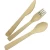 Import 3 pcs/lot Disposable  bamboo Flatware Set  Bamboo Knife Fork Spoon Set  Utensils Camping Chopsticks Travel with l from China