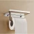 Import 304 Stainless Steel Wall Mounted Paper Holder with Shelf Tissue Holder Bathroom Roll Paper Holder from China