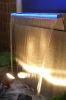 30cm stainless steel waterfall equipment indoor wall water feature with pool accessories