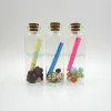 30ml Tubular round straight wall glass vial with cork stopper lab used clear glass test tubes empty glass cork