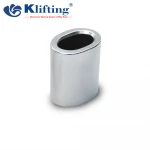 316l Oval Seamless Stainless Steel Cable Crimping Sleeve Wire Rope Sling Ferrule