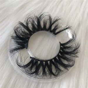 3D Mink Eyelashes Vendor 22mm 25mm 27mm 28mm 30mm 5D Mink Strip Lashes with Custom Eyelash Packaging Cruelty Free Eyelashes