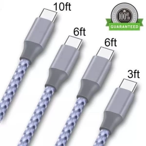 3FT 6FT 10FT 3 packaging customized nylon braided data cable for Huawei USB charging data cable type c high speed sync cable
