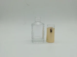 3ml mini gel nail glass bottle with cap and brush