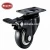 Import 4 pack 2 inch PVC furniture casters with top plate 2 with brake 2 unlocks black from China