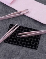 4 pcs rose gold tweezers eyebrow tweezers set for personal care