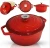 Import 4- Quart Enameled Cast Iron Dutch Oven - Even Heat Distribution and Retention, Easy to Clean Surface, Pre-seasoned Cast Iron Ena from China