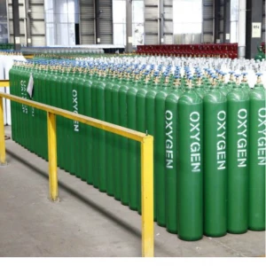 40L 150bar 5.7mm ISO Tped Certificate Seamless Steel Industrial and Medical Oxygen Gas Cylinder