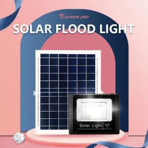45W Factory direct sale Heavy Duty Solar Powered Slim IP65 Waterproof Outdoor Floodlight LED Solar Flood Light
