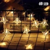 4D Twinkle Star led light string for wedding birthday party supplies