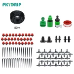 5-50m Adjustable Dripper Garden Hose Micro Drip Watering Kits DIY Drip Irrigation System Automatic Watering