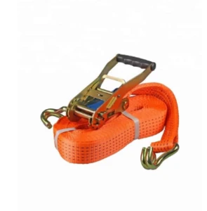 5 ton Orange ratchet tie down strap for lashing and cargo