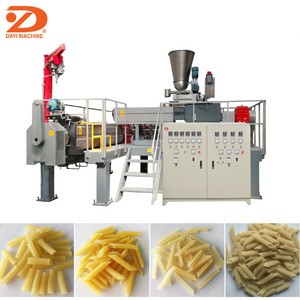 500kg/h continuous automatic slanty twin double screw extruder snack pellet making machine