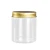 50ml 80ml 100ml 120ml 150ml 200ml 250ml Cosmetic Packaging clear container and Colorful covers gold  Plastic pet Jar