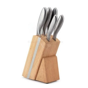 5PCS High Quality Stainless Steel Kitchen Knife with Wooden Blook set