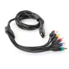 6 Feet For PS3 AV Cable Premium High Resolution HDTV Component RCA Audio Video Cable for Sony PlayStation3 PS2 PS3