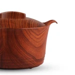 6 pcs Stainless Steel inner Bowl Insulated Hot Pot Plastic Hot Pot With Wooden Texture by Chef Cookware Pakistan