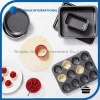 6-Piece Cake Pan Loaf Pan Cookie Sheet Bakeware Set