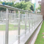 6mm 8mm 10mm frameless balcony railing tempered laminated glass