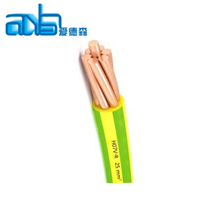 6mm2 10mm2 12 awg bare copper aluminum  galvanized steel green yellow ground wire cable