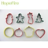6pcs Stainless Steel Christmas Cookie Cutters