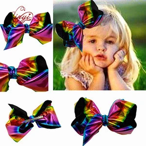 7 Inch Fashion Ombre Bows Ribbon Hairgrip