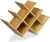 Import 8 Bottle Wooden Geometric Design Bamboo Wine Rack from China
