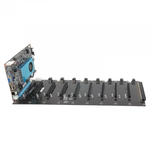 8 GPU Riserless BTC ETH mining motherboard for mining device motherboard mining powered by Celeron 847 DDR3 8