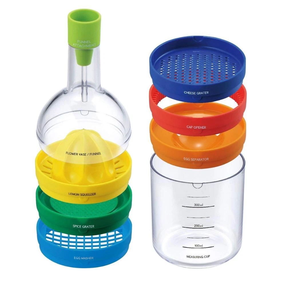 8 in 1 Kitchen Tool Set - All in 1 Multipurpose Kitchen Gadget - Kitchen Tool Bottle Funny Set