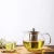 Import 800ml pyrex blooming glass teapot leak proof with removable infuser for boiling water from China