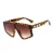 Import 8061 Luxury Fashion Ocean Lens Oversized One-piece Square Metal Rivet Sunglasses 2021 from China