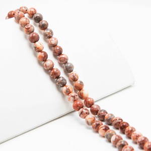 8mm Blood vein stone Round Beads Gemstone Beads For Jewelry Making