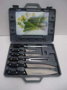 8pcs Kitchen Knives Set With Plastic Case