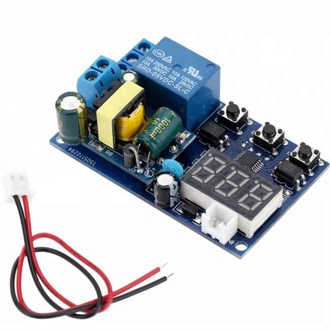 AC 110V 220V 5A LED Display Self-lock Cycle Delay Time Relay Home Automation Delay Timer Switch Module