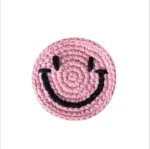 Acrylic handmade crochet Smiley table conference warm cup pad mat for coffee