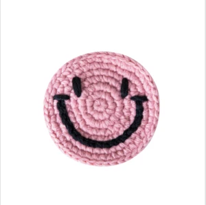 Acrylic handmade crochet Smiley table conference warm cup pad mat for coffee